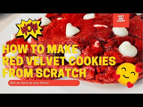 🤤 How To Make Red Velvet Cookies from SCRATCH!