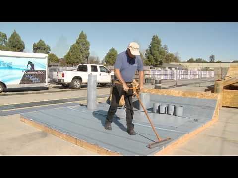 Application of Flintlastic SA 2 ply and 3 ply Self-Adhered Roof Systems