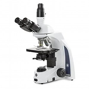 iScope trinocular Microscope EWF 10x/20 mm eyepieces, E-Plan EPL 4/10/S40/S100x Oil objectives, 3 W NeoLED Illumination