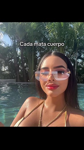 Stunning Poolside Glamour in a Gold Bikini