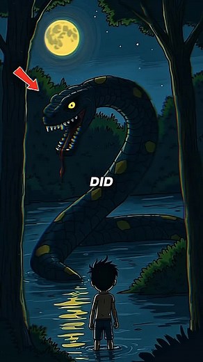 the giant snake of the Nile River #facts #animation #storytime #nileriver #didyouknow