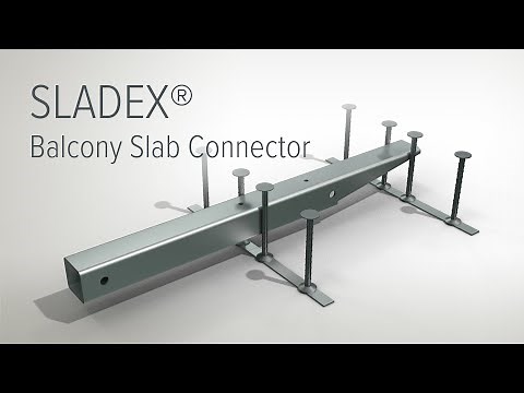 SLADEX® Balcony Slab Connector – Precast Slab Support with Stud Reinforcement