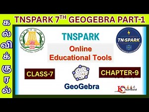 TNSPARK 7th Maths GeoGebra Activity on Transversal Lines Parallel Lines& Angles Explained@kalvikural