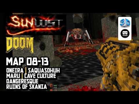 SUNLUST 【2】MAP 08-13 【GZDoom VR】【VR180 8K 3D】