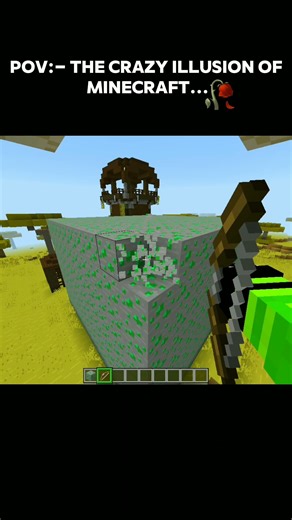 Pov:- The Crazy Illusion Of Minecraft...!! #spongebob #shorts