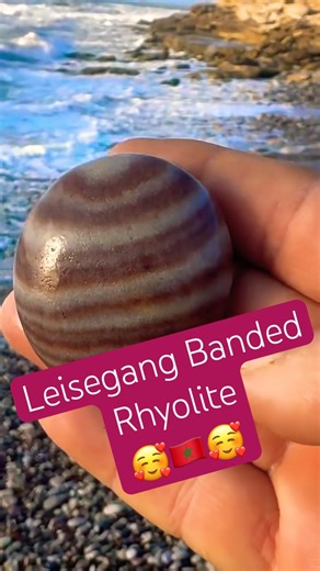 These perfect, rhythmic circles are grown inside the stone itself over millions of years. 🇲🇦