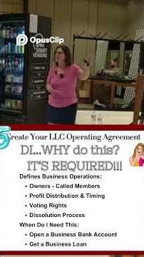 LLC Operating Agreement Explained in 18 Seconds #shorts