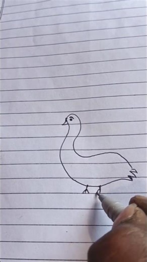 how to do draw eassy duck #like #drawing #viralvideo