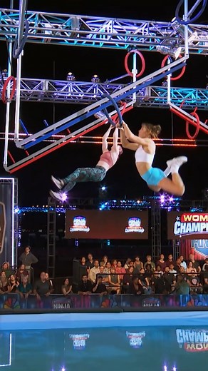 We were holding our breath through all of Anabella Heinrich and Addy Herman's race! American Ninja Warrior | NBC and Peacock | Ninja Warrior