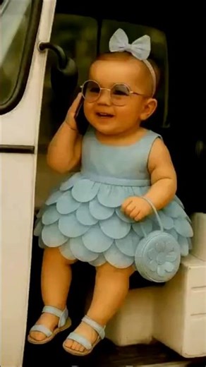 ❤️Baby नानी के गांव से आ रही 😂 #cutebaby #babytalk #viralbaby #shorts
