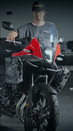 Honda NX500 bag setup with Rhinowalk.