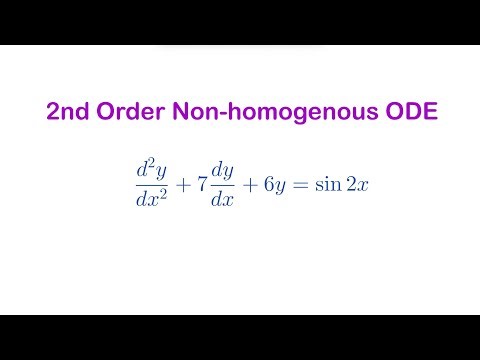 General solution for a 2nd order non-homogenous ODE