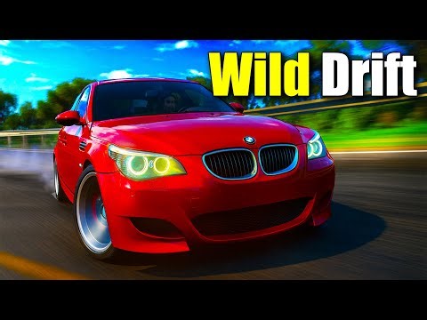 Forza, But The Red BMW M5 E60 Goes Full Drift Madness