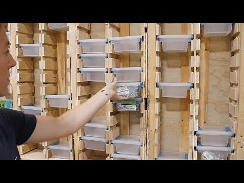 Organize Your Hardware! In the Wall Hardware Storage