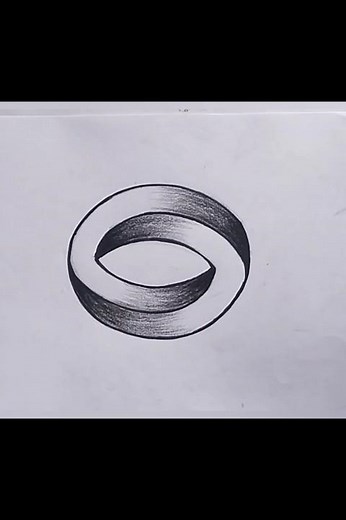 How to Draw optical illusion || impossible oval illusion drawing