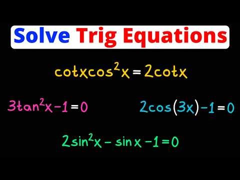 Solve Trig Equations on the Interval [0,2pi) | Unit Circle | Trigonometry