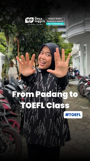 From Padang to TOEFL class. Datang dengan ragu, pulang dengan tujuan yang lebih jelas. Belajar pelan-pelan, latihan konsisten, dan nemu lingkungan yang bantu terus berkembang. 🤗 #TOEFL #kursustoeflitpbandung #kampunginggrisbandung #DesaInggrisbandung #BelajarBahasaInggris | Kampung Inggris Bandung - Desa inggris