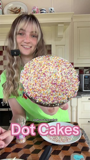 Floor Covered in Sprinkles After Dot Cakes Bake