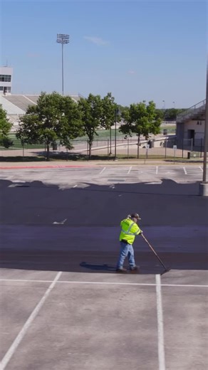 Keeping it fresh and protected with a top-notch sealcoat ✨ Smooth, durable, and ready for whatever comes its way #sealcoat #sealcoating #roadwork #asphaltmaintenance #road #sealcoatjob | Alpha Paving Industries, LLC