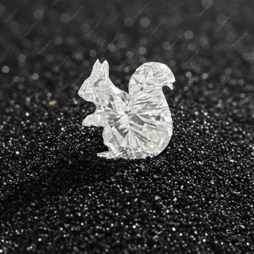 Squirrel Lab Grown Diamond | Animal Shape Synthetic for Custom Jewelry | Loose for Ring Pendant Earring | Unique Fancy - Etsy