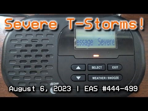 EAS Compilation: Spree of Severe Thunderstorm Warnings! | August 6, 2023 | EAS #444-499