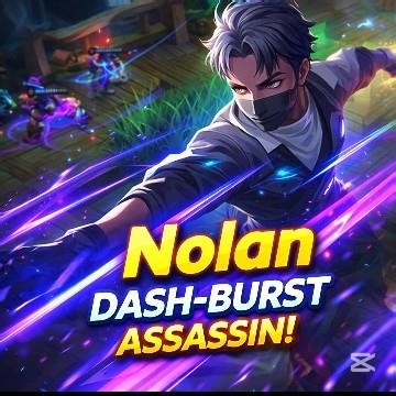 (17 Feb) Nolan Insane Dash Burst 🔥 Best Assassin Gameplay | Mobile Legends MLBB #gamingshorts #mlbb