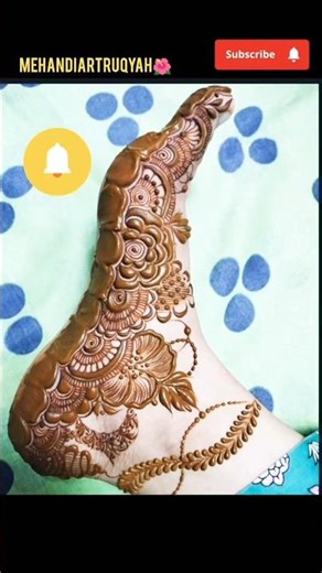 Most beautiful😍 leg mehndi designs 2026 #trendingshorts #mehandiartruqyah🌺