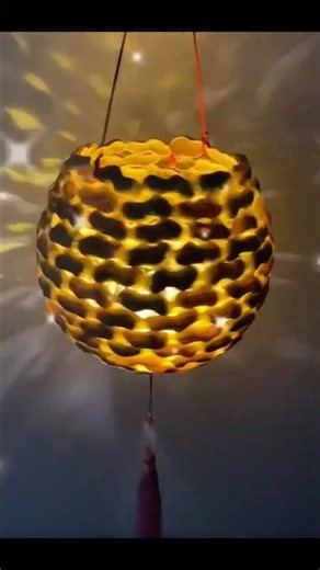 Peanut Shell Lamp Craft 🥜✨ | Best Out of Waste DIY Lamp! #Shorts