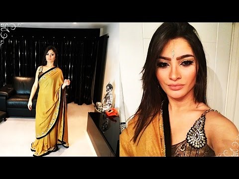 Como vestir um Sari | How to wear a Saree | Trips & Life | Thamires Nascimento