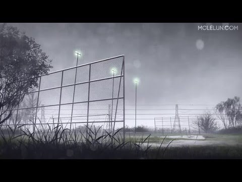Anime Style Animated Background - Hujan Rain