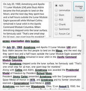 B4J OpenNLP v1.0, based on Apache OpenNLP, has been released: https://www.b4x.com/android/forum/threads/nlp-opennlp-text-analysis.133883/ | B4X development tools