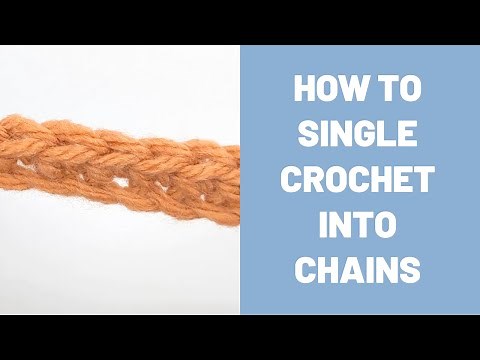 How to single crochet into a chain