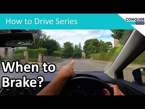 When to Start Braking? How to stop a manual and automatic car accurately.