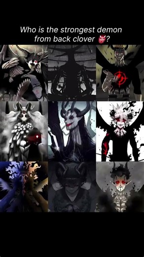 Who is the strongest demon from Black Clover? 😈 #Blackclover #Asta #Demon #liebe #anime #shorts