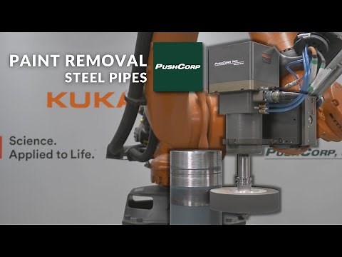 How to Strip Paint From Metal Using PushCorp Robotic EOAT and 3M Abrasives