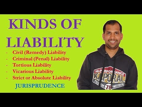Kinds of Liability | Jurisprudence