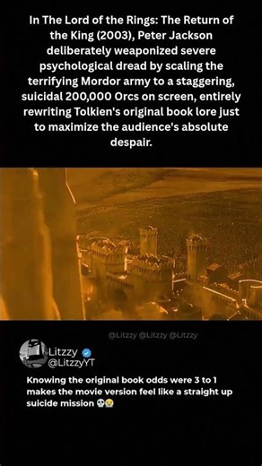 The terrifying truth behind the Battle of Pelennor Fields! 🎬 #LOTR #LordOfTheRings #Shorts