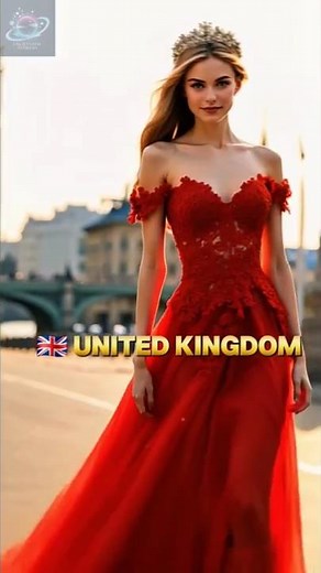 Part 1 - Countries as Beautiful Brides in Elegant Wedding Dresses #weddingfashion #prettylittlebaby