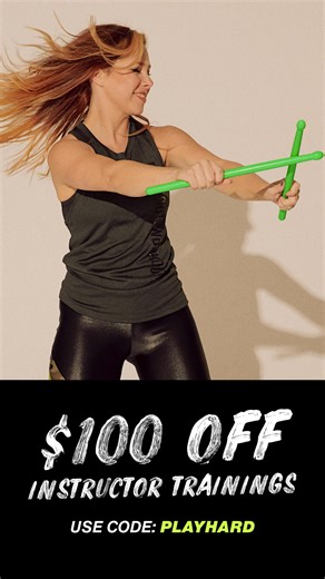 It's your time to become a POUND Pro 落 Sign up for a training today to snag $100 off ANY training for a limited time. Get ready to unleash your most badass self. Use code: PLAYHARD at checkout. | POUND - Rockout. Workout. | Facebook