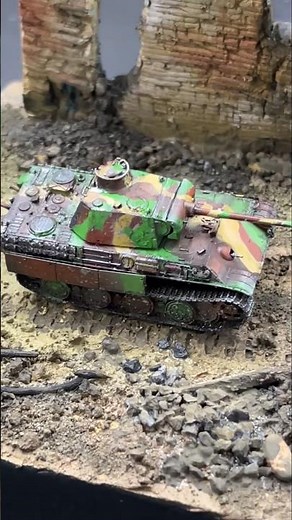 The Making Process of a Cool Miniature Tank Model#miniaturemodels#tankmodel#scenemodel#diorama