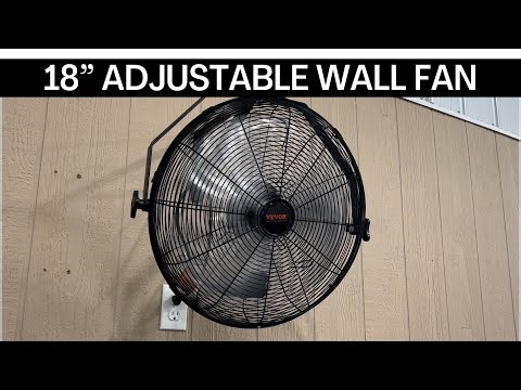 Wall Fan for Garage or Home Gym | Vevor Adjustable Wall Fan