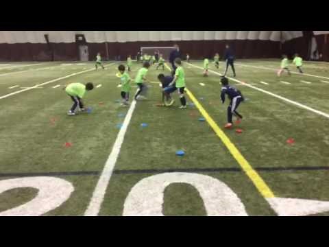 Flip the cone warmup game