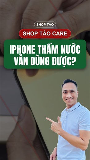 iPhone dính nước vẫn dùng bình thường? Coi chừng hỏng màn hình sau vài ngày | Sửa iPhone Đà Nẵng