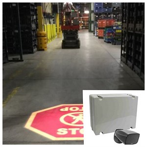 [Hot Item] LED Traffic Safety Sign Light Virtual Safety Projector Sensor Kit