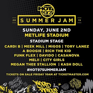 Summer Jam 2019 lineup (Cardi B, Migos, Meek Mill, A Boogie, Megan Thee Stallion, more)