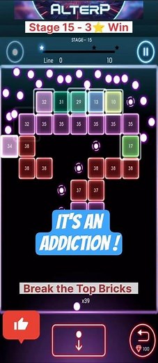 Bricks Breaker Level 15 Tutorial | It's a Therapy |#BricksBreakerQuest #MobileGaming