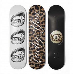 Y2K Leopard Print Skateboard Wall Art Set of 3, Trendy Retro Girl Bedroom Dorm Decor, Cool Girl Apartment Aesthetic Ball Grillz Poster Print - Etsy
