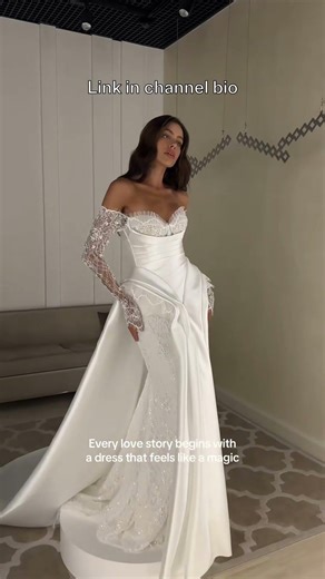 WONÁ Concept : Brunette gown by WONA 🔥 #weddingdress #2026weddingtrends #bride