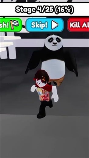 Kung Fu panda prison run obby #roblox #shorts