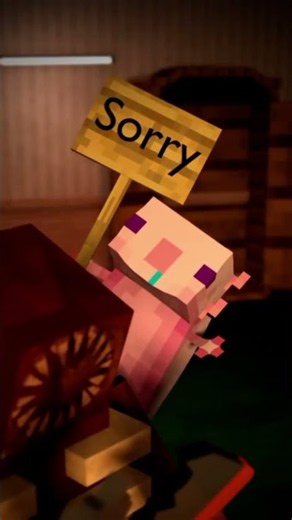 axolotl annoying the figure / minecraft animation